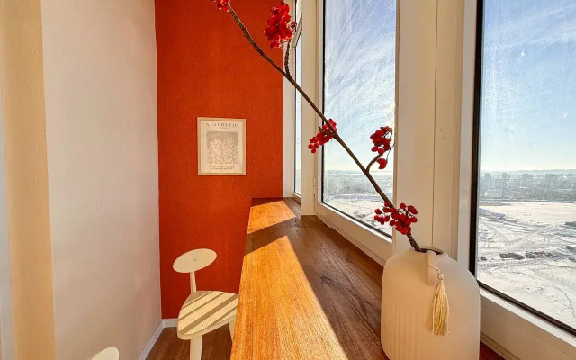 Квартира с Панорамным Балконом на 21 Этаже