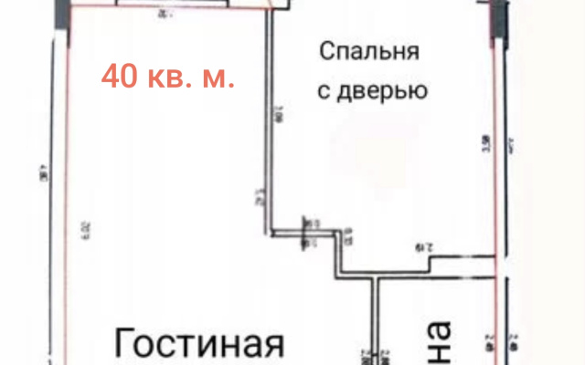 Квартира на 23-м этаже с парящей кроватью