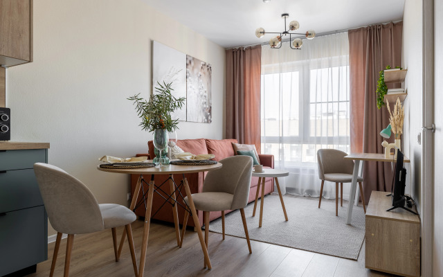 Квартира Персиковая Евродвушка