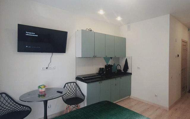 Квартира Студия с Видом на Красивый Закрытый Двор