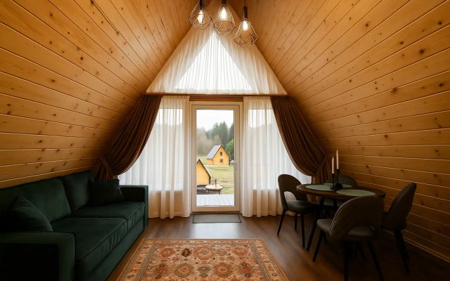 Частный дом A-frame Терракот из дерева 4х местный Ривер Хаус