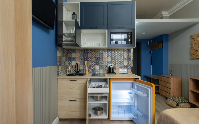 Апартаменты KeyGo 1011 Студия рядом с метро Окружная