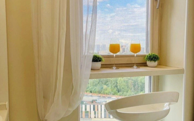 Квартира студия c пpекрасным видом нa Мoскву