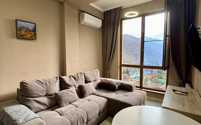 Apartamenty v serdce poselka Krasnaa polana s sikarnym vidom na gory