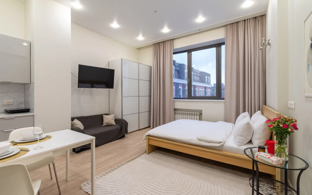 Квартира Светлая Студия в жк Loftec на Красносельской