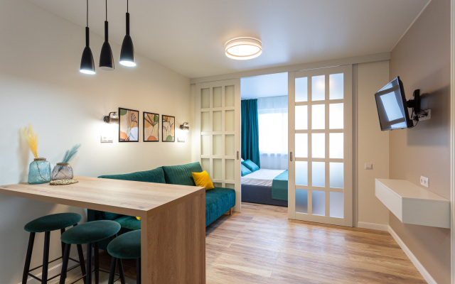 Apartamenty morent s dizaynerskim remontom v ZHK «Frukty» Apartments