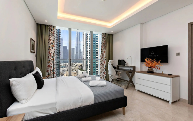Апартаменты Sterling 1BR with Burj Khalifa View