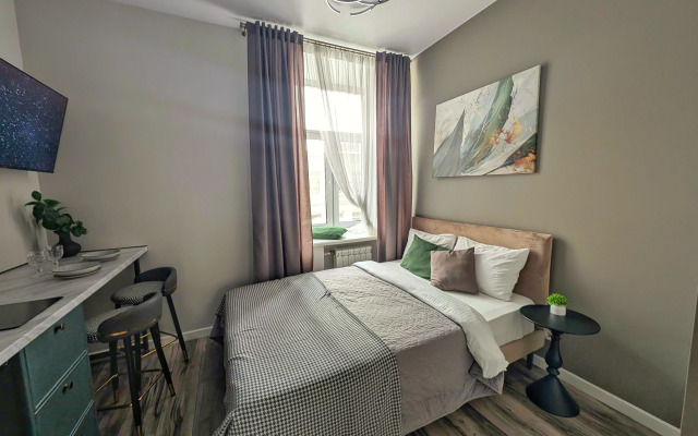 Квартира студия Зеленый лист