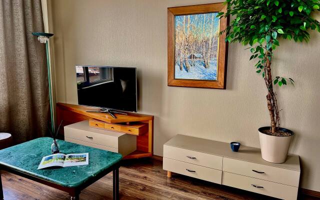 Видовая квартира в ЖК Эмеральд Piter Apatrments (2 спальни, парковка, кондиционер)