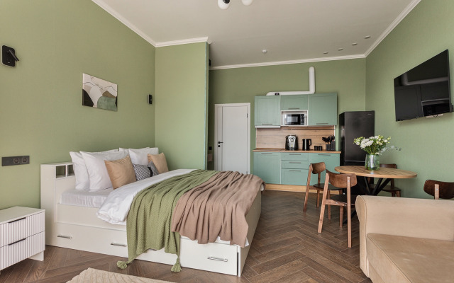 JN Apartments Dizajnerskaya vidovaya studiya s balkonom Flat
