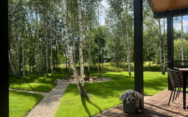 Частный дом в березах