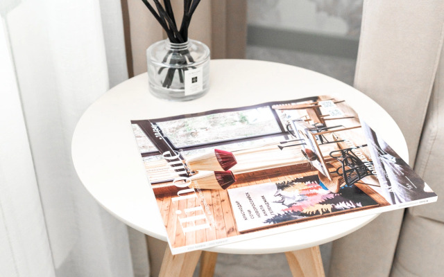 Апартаменты-студия Цветы 30 кв.м. с двуспальным диваном и панорамными окнами, 6 этаж