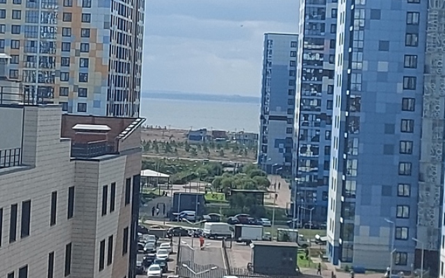 Cozy studio with a view of the Gulf of Finland