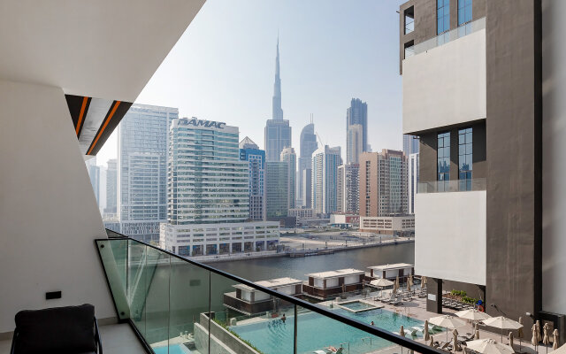Апартаменты Stylish 1BR with view on Burj Khalifa
