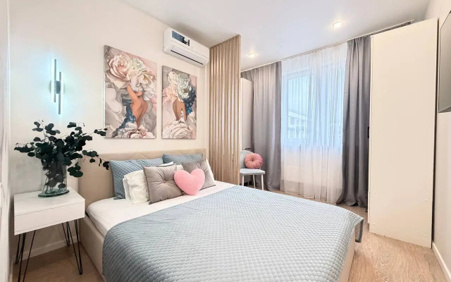 Апартаменты Делюкс с балконом Frukty Rent Однокомнатный