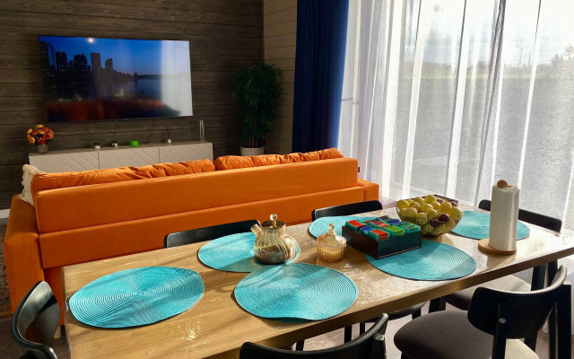 Частный дом дизайнерский великолепной уличной территорией