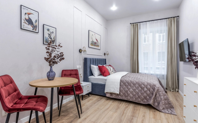 Апартаменты Четырёхместная Студия Новая Стильная на Жуковского 7