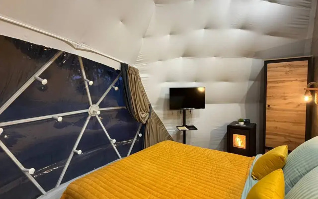 Частный дом Купольный дом в сосновом лесу