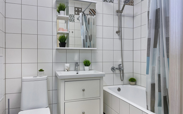 Квартира Уютная и Стильная Студия с Кондиционером в Доме Бизнес-Класса