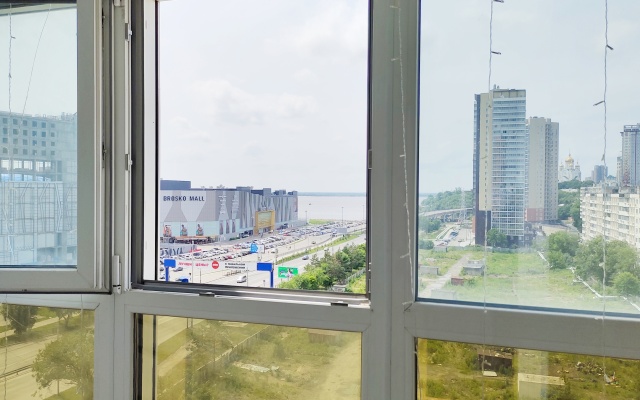 Квартира студия с видом на Амур и город