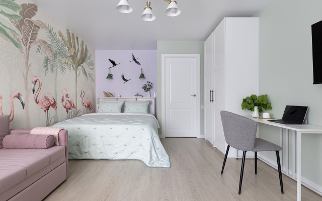 Квартира дизайнерская Ютно Фламинго в Зеленогорске