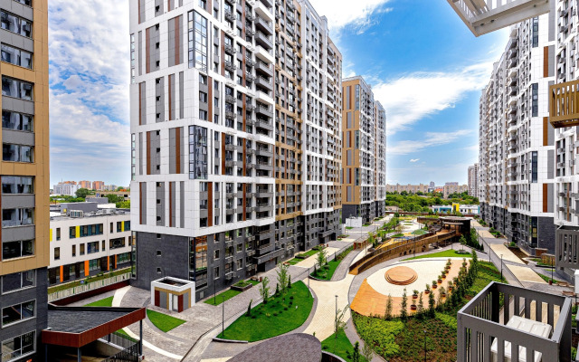 Апартаменты VIP студия с роскошной ванной у панорамного окна