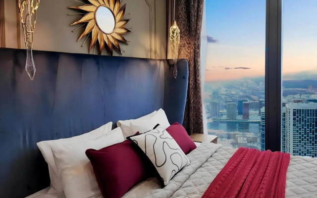 Sky City Moscow Luchshiy Zakatniy Vid na 43etaghe v Moskva City Apartments