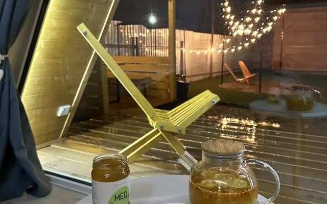 Глэмпинг Домики A-frame С Чаном или Купелью-Фурако
