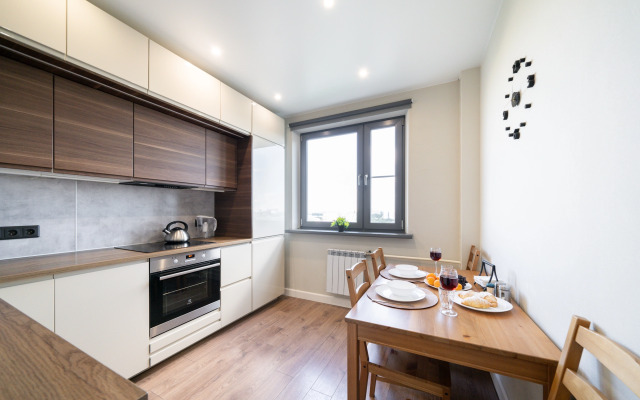 Квартира Стильная двухкомнатная квартира Natali apart на метро Пражская