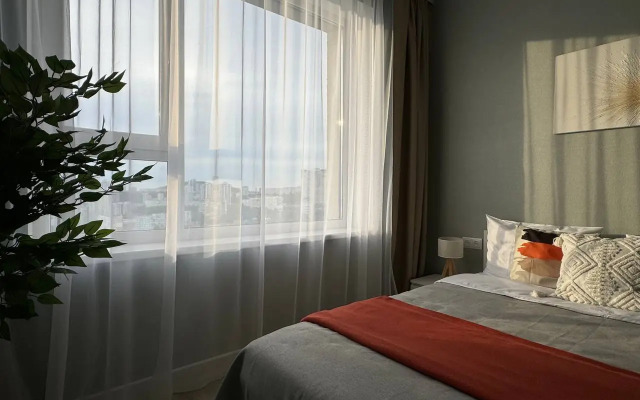 Квартира Стильная Cтудия с Видом на Золотой Мост