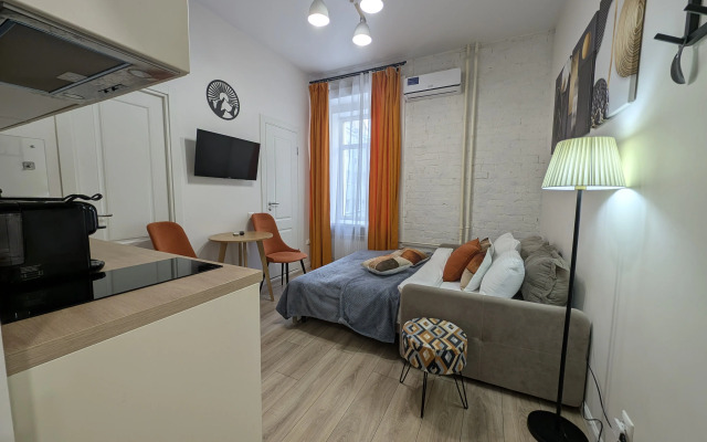 Квартира в оранжевых тонах