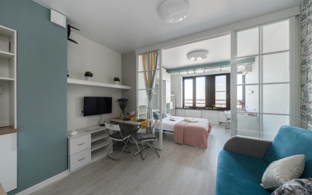 Lalapart Marengo s Panoramnym Vidom na 35 Etazhe Neboskreba Savelovskij Siti Apartments