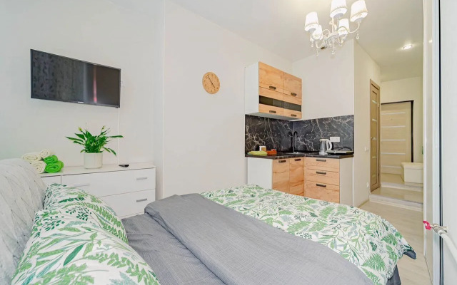 Квартира студия светлая в апарт-отеле Октава