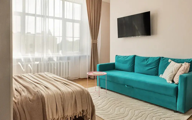 Квартира JN Apartments Четырехместная Студия с Видом на Парк