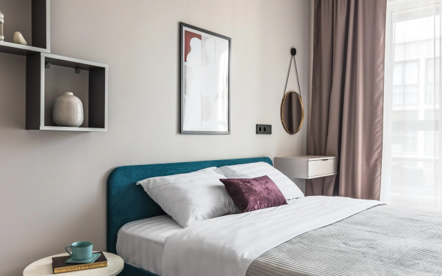 Апартаменты Aquamarine Resort в доме с бассейном в Сестрорецке