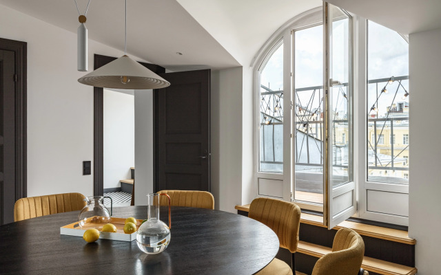 Апартаменты двухуровневые Benua 170 кв.м с Тремя Террасами Напротив Русского Музея