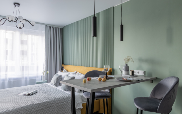 Uyutnaya Studiya U Metro Bukharestskaya Flat