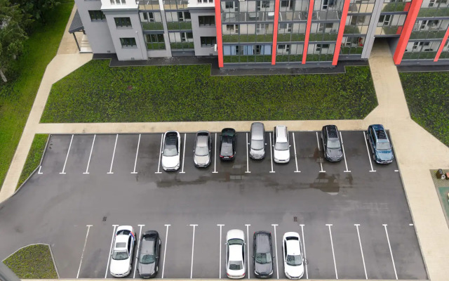 Unique Apart Kosmos ryadom s logisticheskim tsentrom Magnit. Khlebozavodom. KARZ. Avtoremzavodom na Kosmicheskoy 2V Apartments