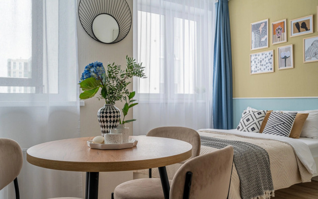 Квартира Светлая Студия Рядом с Метро Ботаническая