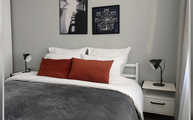 Квартира 1-к на Лескова 44, 2 Кровати, 39м