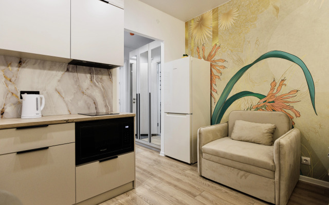 Квартира студия стильный дизайн