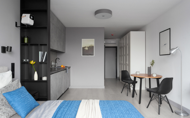 Апартаменты Светлая Студия с Проектором