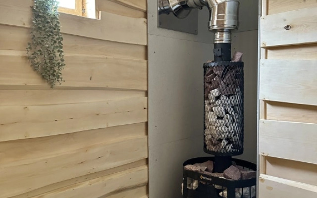 Частный Дом Барнхаус №5 с дровяной баней и горячим Чаном на 6 человек