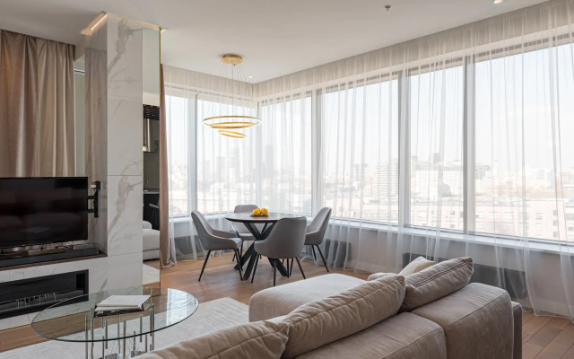Flat Inn ryadom s metro Avtozavodskaya v zhk Story Apartments