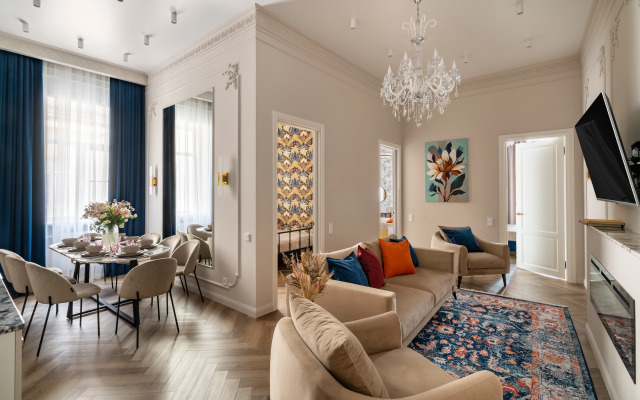 Апартаменты Дизайнерские 3х комнатные с камином Buyartapartments