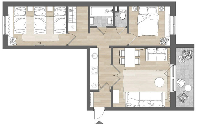 Апартаменты Свердловский проспект 8А