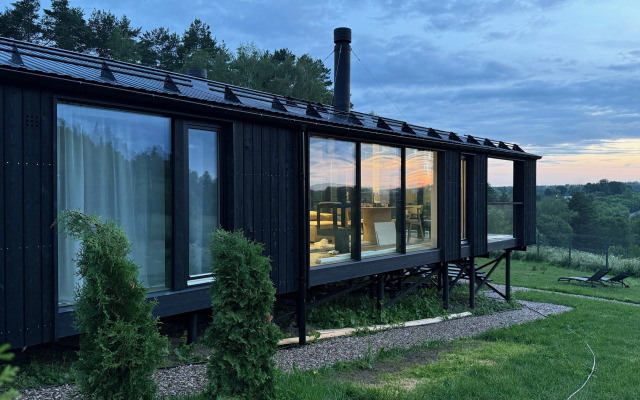 Частный Дом с шикарным видом на закаты с панорамной сауной и купелью