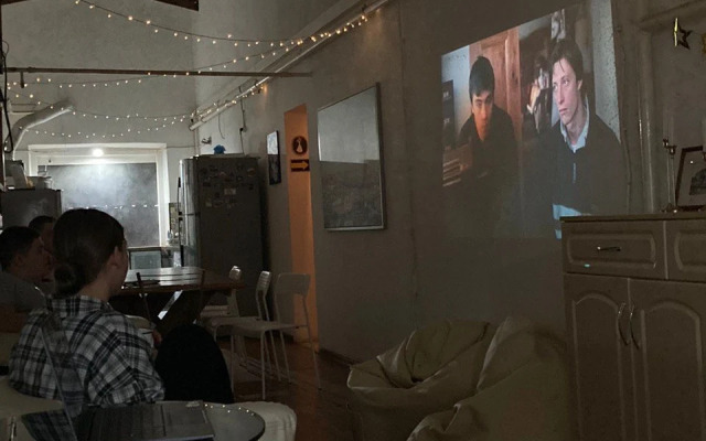 Petya I Volk at the Spit of V.I. Hostel