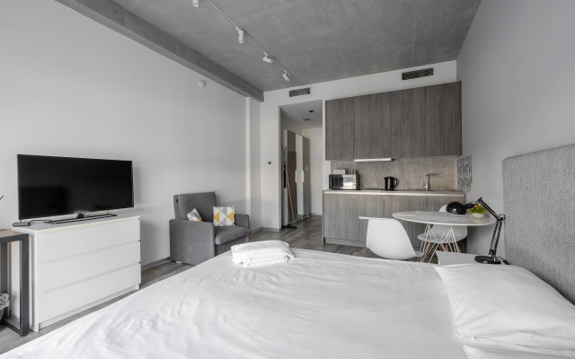 Квартира Новая современная студия для троих гостей