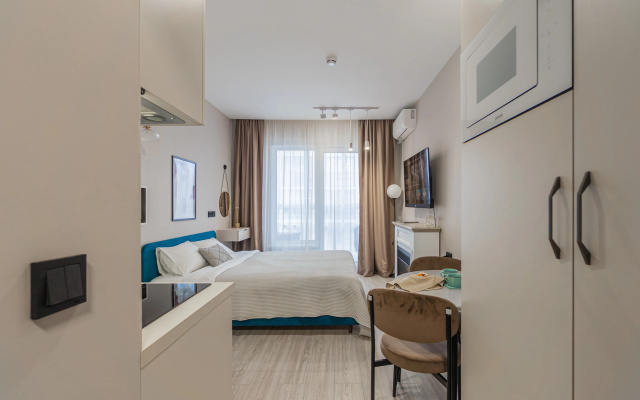 Апартаменты Aquamarine Resort в доме с бассейном в Сестрорецке